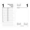 2025 AT-A-GLANCE 8" x 4.5" Daily Calendar Refill, White/Black (E210-50-25)
