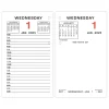 2025 AT-A-GLANCE 6" x 3.5" Daily Desk Calendar Refill, White/Black (E017-50-25)