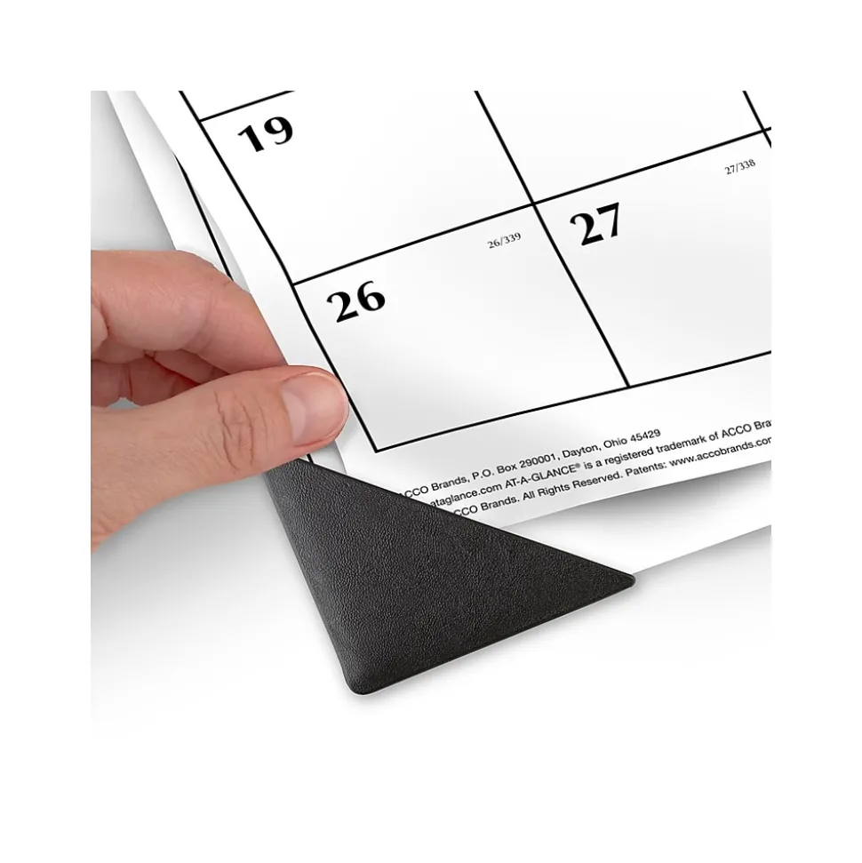 2025 AT-A-GLANCE 21.75" x 17" Monthly Desk Pad Calendar, White/Black (SK1170-00-25)