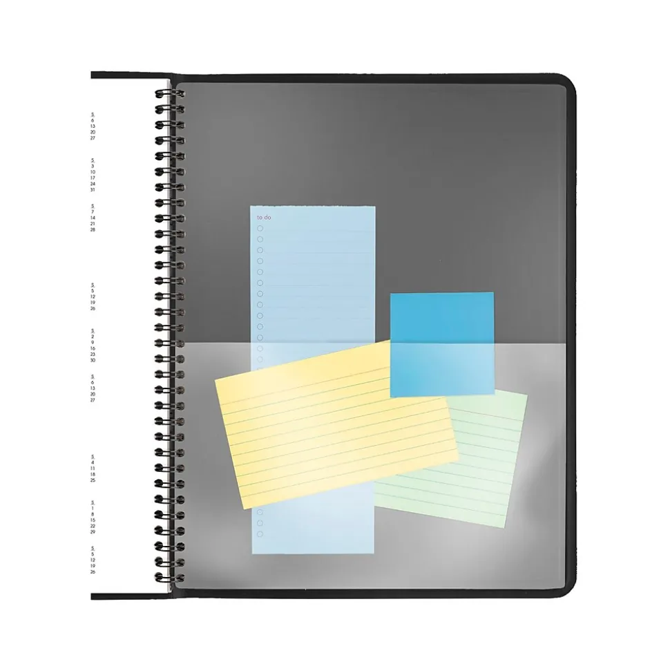 2025 AT-A-GLANCE 8.5" x 11" 2-Person Daily Appointment Book, Faux Leather Cover, Black (70-222-05-25)