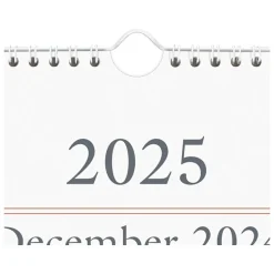 2025 AT-A-GLANCE 12" x 27" Three-Month Wall Calendar, White/Black (SW115-28-25)