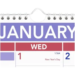 2025 AT-A-GLANCE 22" x 29" Two-Month Wall Calendar, White/Purple (PM9-28-25)