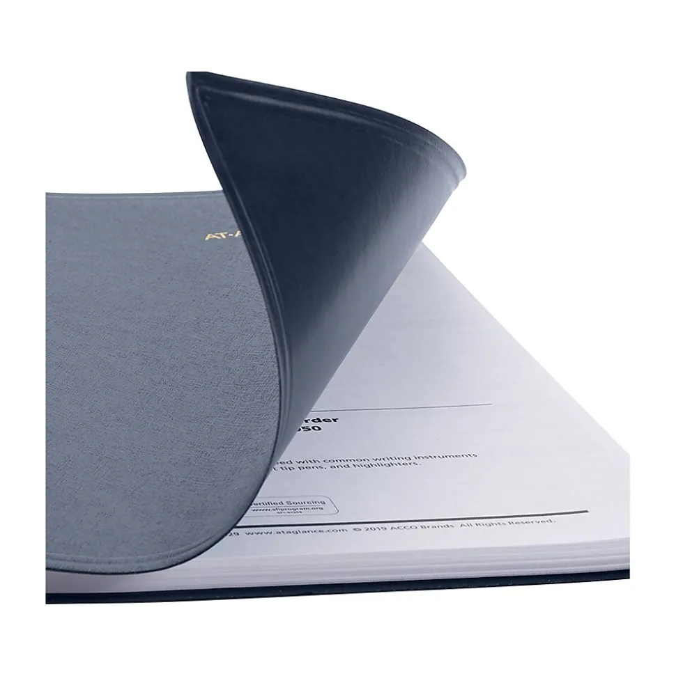 2025 AT-A-GLANCE 8.25" x 11" Weekly Appointment Book Planner, Faux Leather Cover, Navy (70-950-20-25)