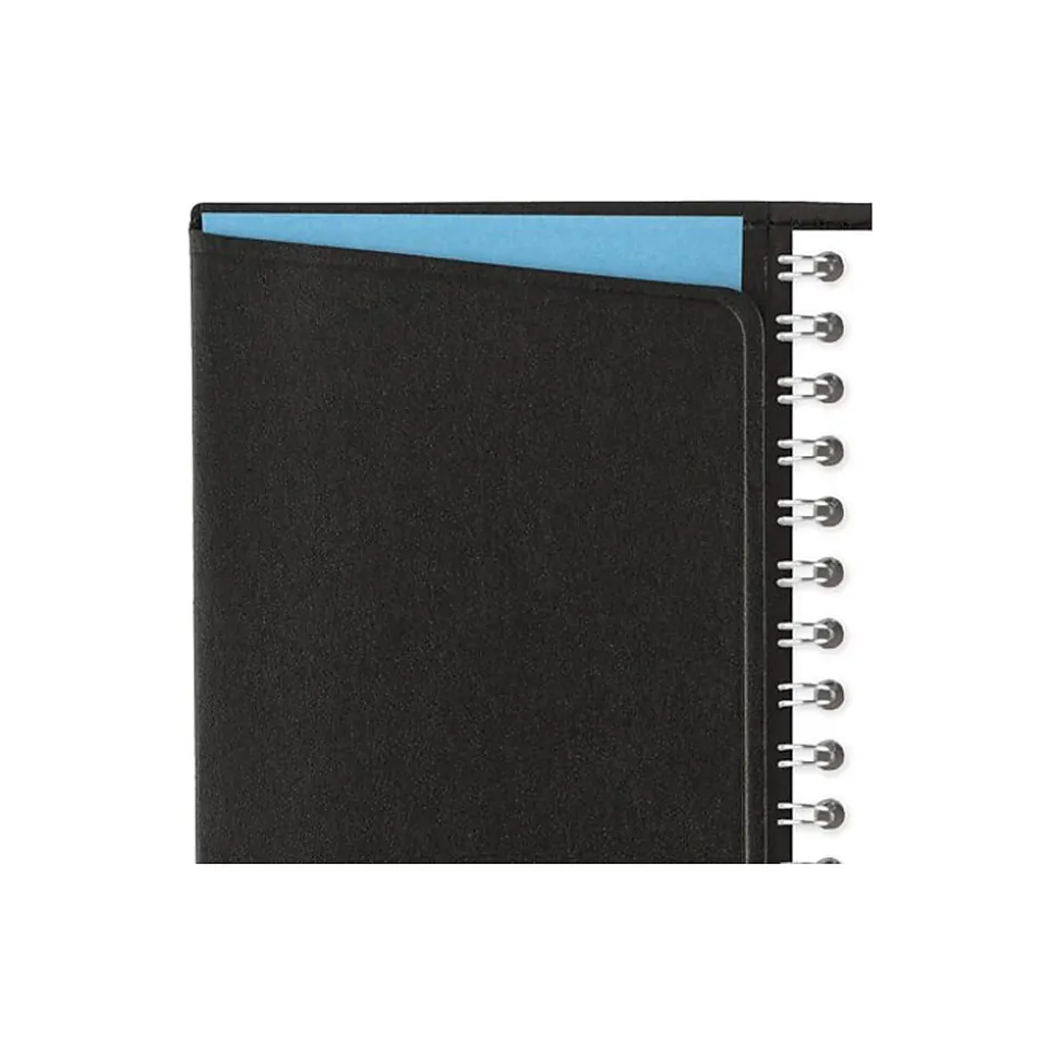 2025 AT-A-GLANCE 3.25" x 6.25" Weekly Appointment Book, Faux Leather Cover, Black (70-008-05-25)