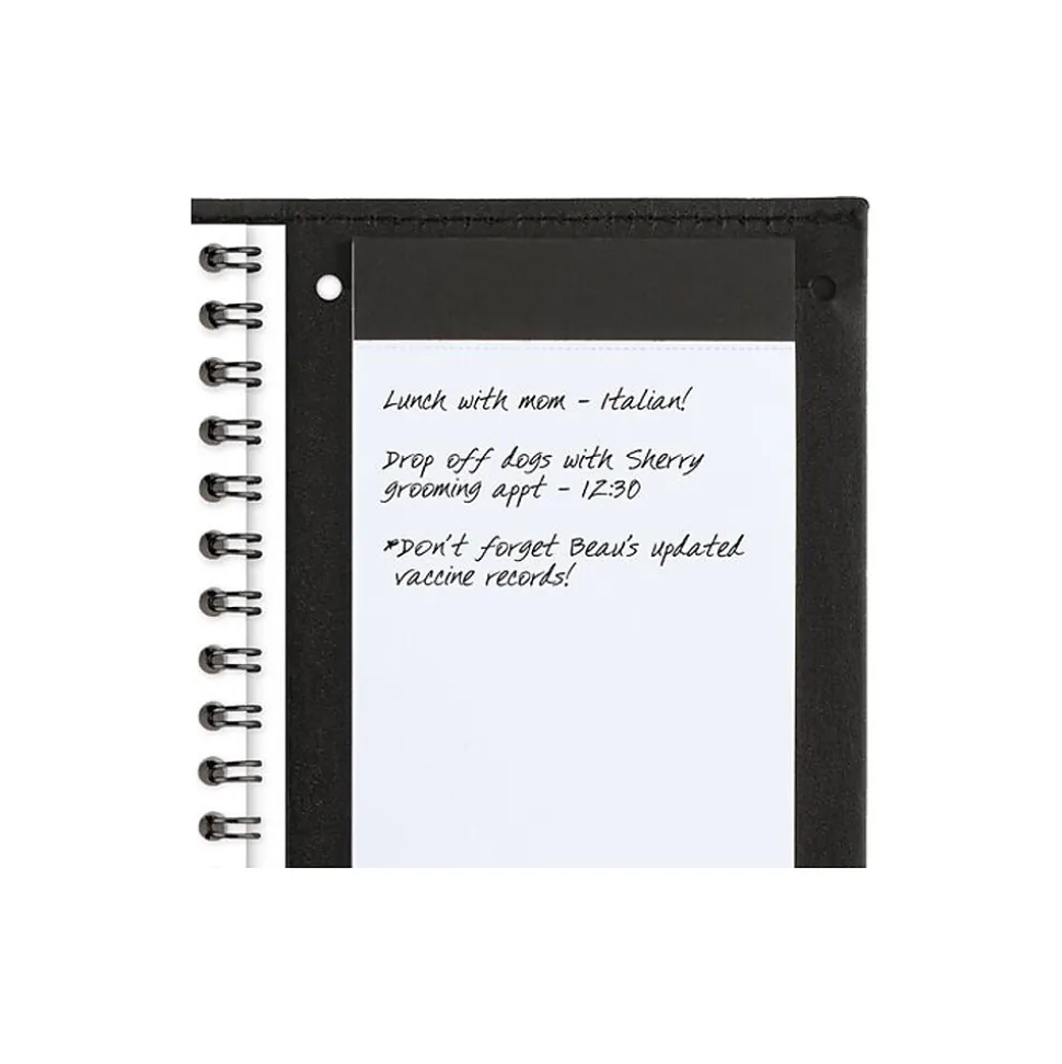 2025 AT-A-GLANCE 3.25" x 6.25" Weekly Appointment Book, Faux Leather Cover, Black (70-008-05-25)