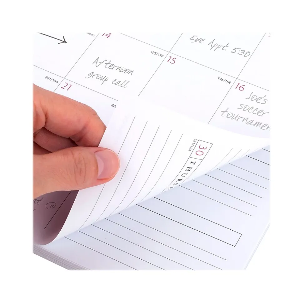 2024-2025 AT-A-GLANCE BADGE Floral 8.5" x 11" Academic Weekly & Monthly Planner, Plastic Cover, Multicolor (1710F-905A-25)