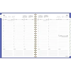 2024-2025 AT-A-GLANCE Contemporary 8.25" x 11" Academic Weekly & Monthly Planner, Faux Leather Cover, Purple (70-957X-18-25)