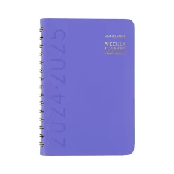 2024-2025 AT-A-GLANCE Contemporary 5" x 8" Academic Weekly & Monthly Planner, Purple (70-101X-18-25)
