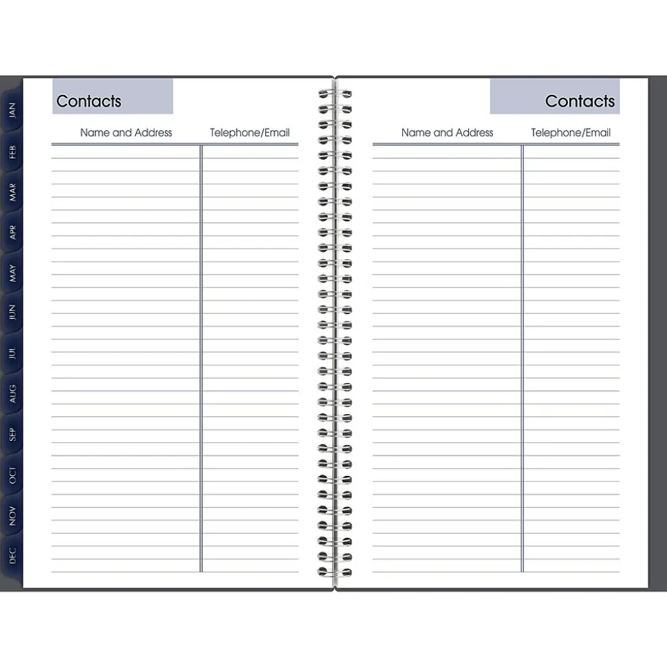 2025 AT-A-GLANCE DayMinder 5" x 8" Weekly & Monthly Planner, Plastic Cover, Gray (GC200-07-25)
