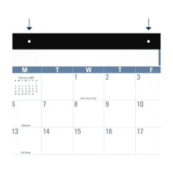 2025 AT-A-GLANCE Easy-to-Read 21.75" x 17" Monthly Desk Pad Calendar, White/Blue (SKLP24-32-25)