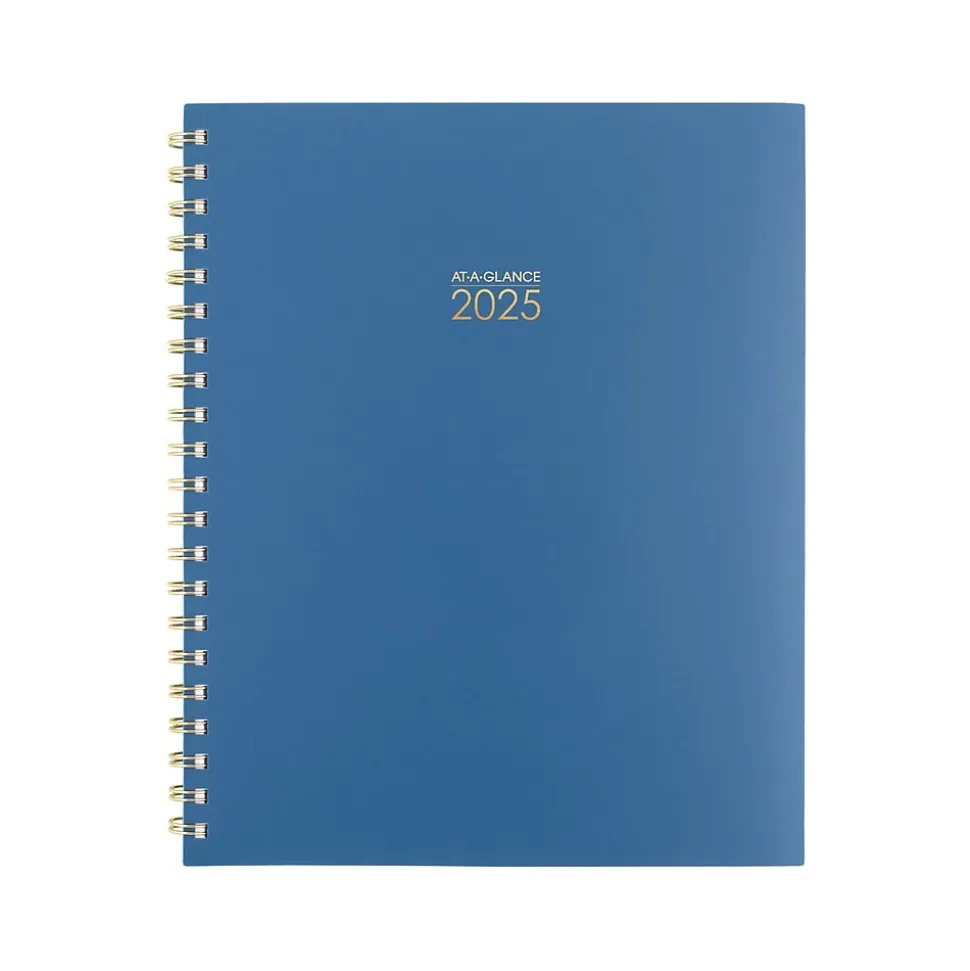 2025 AT-A-GLANCE Harmony 8.5" x 11" Weekly & Monthly Planner, Poly Cover, Denim (1099-905-20-25)