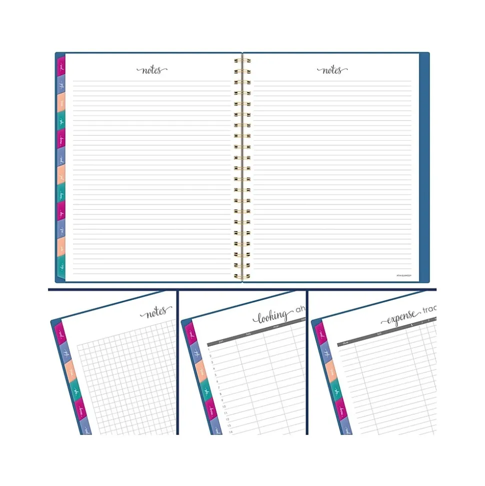 2025 AT-A-GLANCE Harmony 8.5" x 11" Weekly & Monthly Planner, Poly Cover, Denim (1099-905-20-25)