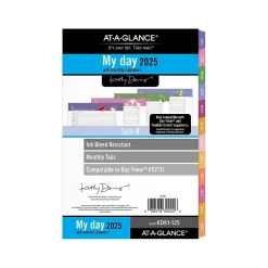 2025 AT-A-GLANCE Kathy Davis 8.5" x 5.5" Daily & Monthly Planner Refill, Multicolor (KD81-125-25)