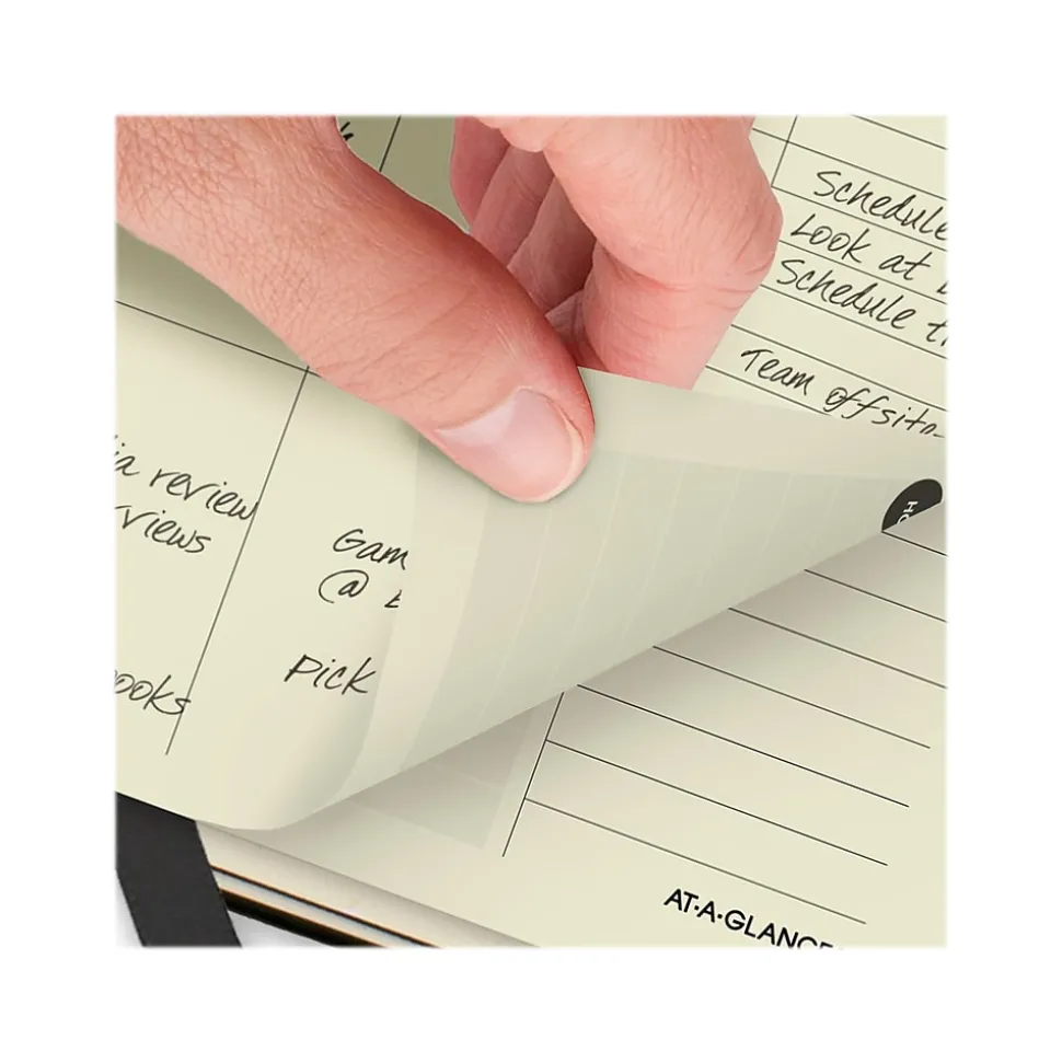 2024-2025 AT-A-GLANCE Plan. Write. Remember. 7.5" x 10" Academic Weekly & Monthly Appointment Book, Paperboard Cover, Black