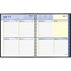2024-2025 AT-A-GLANCE QuickNotes 8" x 10" Academic Weekly & Monthly Planner, Faux Leather Cover, Black (76-11-05-25)