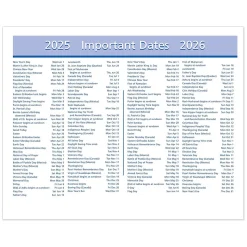 2025 AT-A-GLANCE QuickNotes Flip-A-Week 7" x 5.5" Weekly Desk Calendar Refill, Multicolor (SW706-50-25)