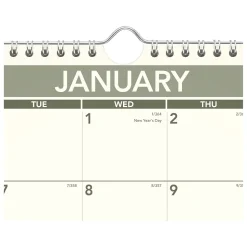 2025 AT-A-GLANCE Recycled 15" x 12" Monthly Wall Calendar, Green/Black (PMG77-28-25)