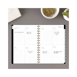 2025 AT-A-GLANCE Signature Lite 5.5" x 8.5" Weekly & Monthly Planner, Poly Cover, Black (YP200L-05-25)