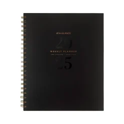 2025 AT-A-GLANCE Signature Lite 8.5" x 11" Weekly & Monthly Planner, Poly Cover, Black (YP905L-05-25)