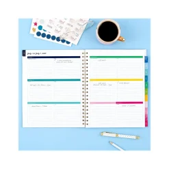 2024-2025 AT-A-GLANCE Simplified by Emily Ley Gingham 8.5" x 11" Academic Weekly & Monthly Planner, Blue/White (EL26-901A-25)