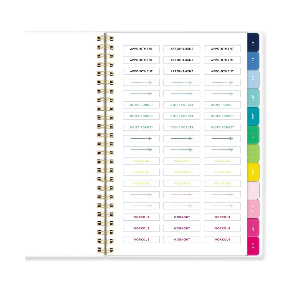 2025 AT-A-GLANCE Simplified by Emily Ley Tile 5.5" x 8.5" Weekly & Monthly Planner, Poly Cover, Multicolor (EL35-200-25)