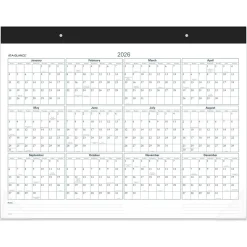 2025 AT-A-GLANCE Success 21.75" x 17" Monthly Desk Pad Calendar, White/Blue (ST24-00-25)