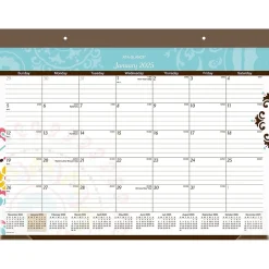 2025 AT-A-GLANCE Suzani 21.75" x 17" Monthly Desk Pad Calendar (SK17-704-25)