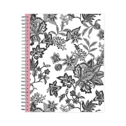 2024-2025 Blue Sky Analeis 8" x 10" Academic Monthly Planner, Plastic Cover, White/Black (130613-A25)