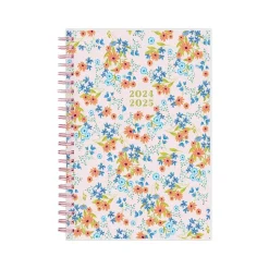 2024-2025 Blue Sky Brandice 5" x 8" Academic Weekly & Monthly Planner, Plastic Cover, Multicolor (146853)