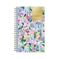 2024-2025 Blue Sky Day Designer Blurred Spring Lilac 5" x 8" Academic Weekly & Monthly Planner, Plastic Cover, Multicolor