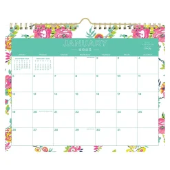 2025 Blue Sky Day Designer Peyton White 11" x 8.75" Monthly Wall Calendar (103629-25)