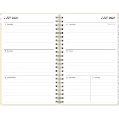 2024-2025 Blue Sky Junie 5" x 8" Weekly & Monthly Academic Planner, Plastic Cover, Multicolor (146866)