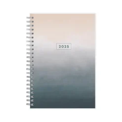 2025 Blue Sky Montauk 5" x 8" Weekly & Monthly Planner, Plastic Cover, Gray/Beige (133875-25)