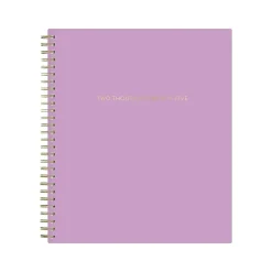 2025 Blue Sky Orchid 8" x 10" Monthly Planner, Plastic Cover, Purple (147941)