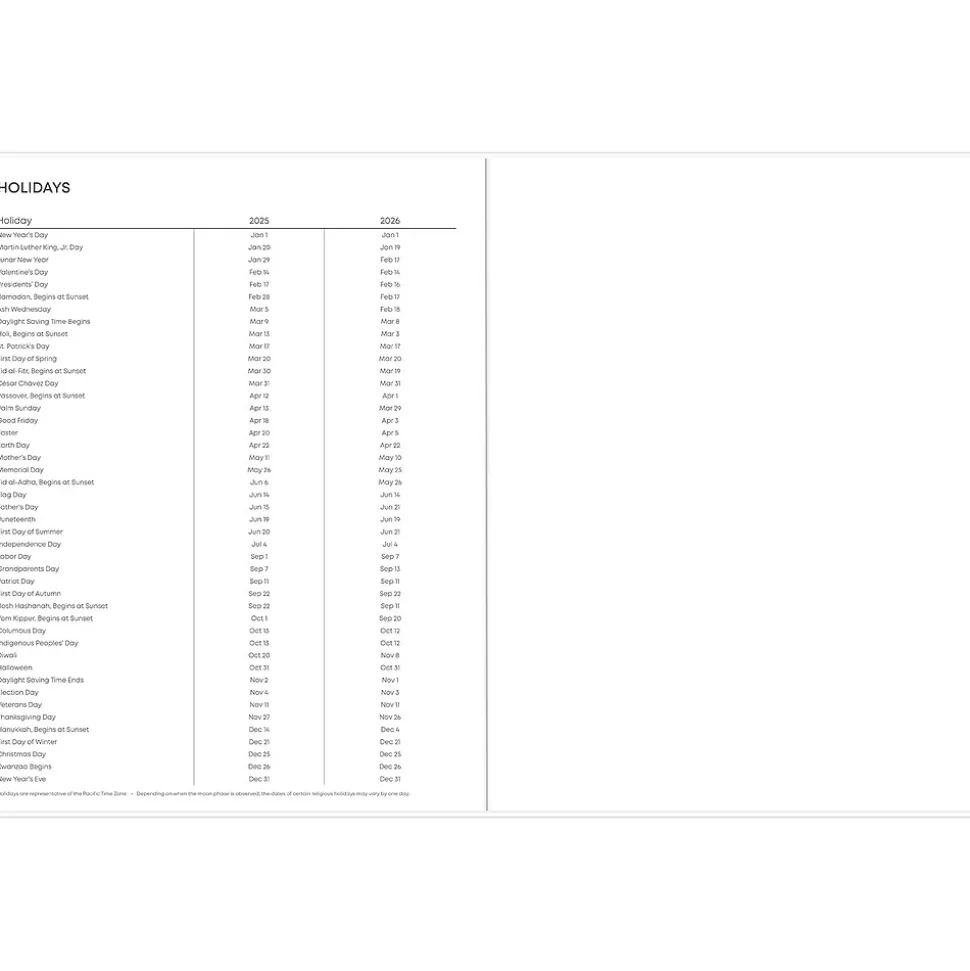 2025 Blue Sky Paradise Again 8.5" x 11" Monthly Planner, Plastic Cover, Multicolor (148459)