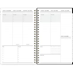 2025 Blue Sky Petiti 5" x 8" Weekly & Monthly Planner, Plastic Cover, Multicolor (152243)