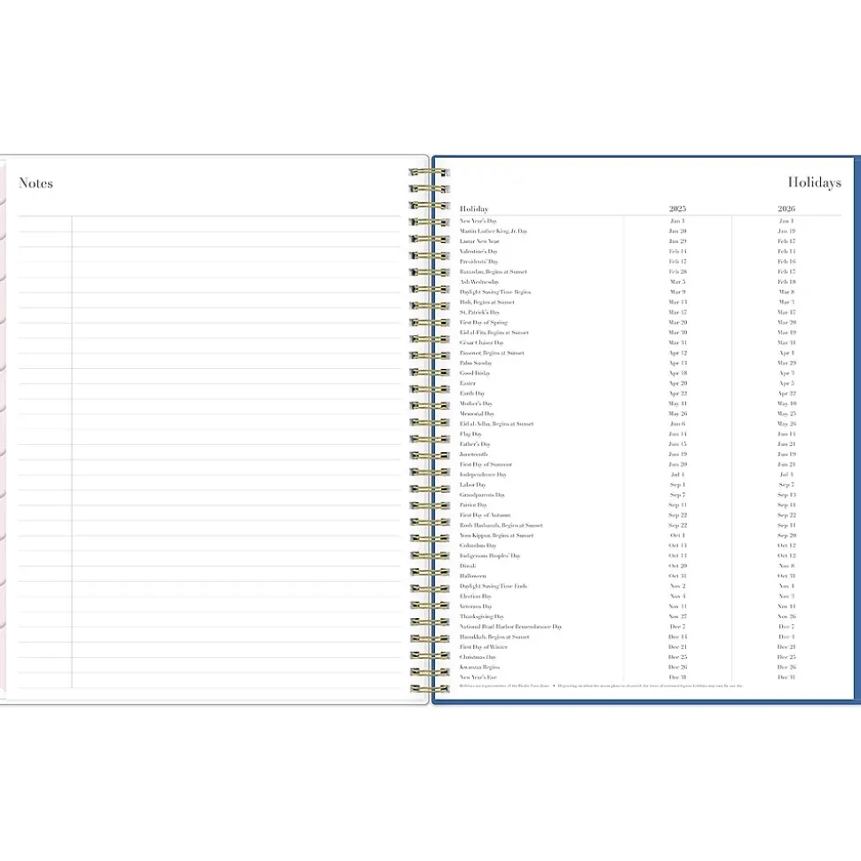 2025 Blue Sky Rachel Parcell Tressa 8.5" x 11" Weekly & Monthly Planner, Plastic Cover, Multicolor (151193)
