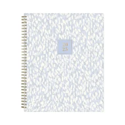 2025 Blue Sky Rachel Parcell Parcella 8.5" x 11" Weekly & Monthly Planner, Plastic Cover, Blue/White (151203)