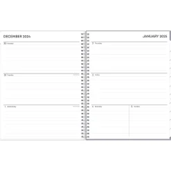 2025 Blue Sky Rue Du Flore 8.5" x 11" Weekly & Monthly Planner, Plastic Cover, Green/Gray (101602-25)