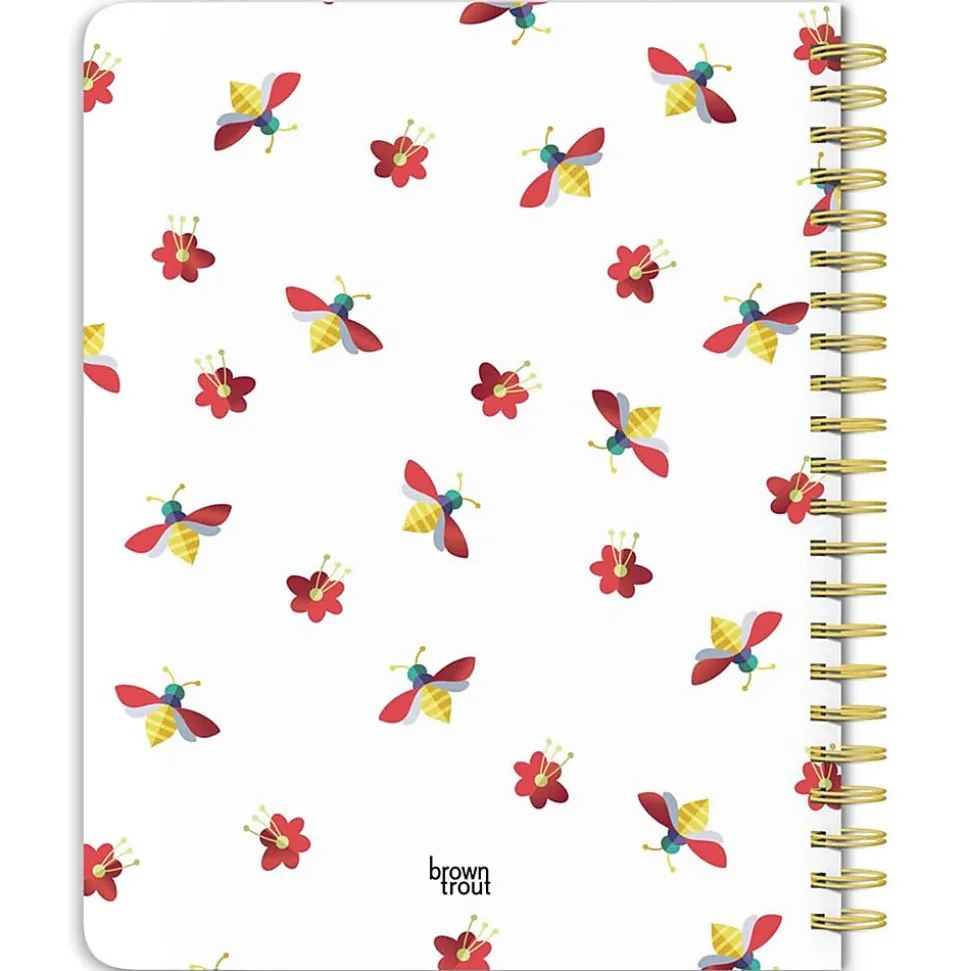 2025 BrownTrout Busy Bees 6" x 7.75" Weekly Desk Planner, Paper Cover, Multicolored (9781975478438)