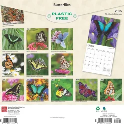 2025 BrownTrout Butterflies 12" x 12" Monthly Wall Calendar (9781975476762)