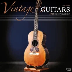 2025 BrownTrout Vintage Guitars 12" x 12" Monthly Wall Calendar (9781975478018)