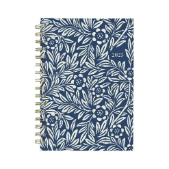 2025 Cambridge Blockprint 5.5" x 8.5" Weekly & Monthly Planner, Hardcover, Blue (1724-200-25)