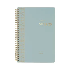 2024-2025 Cambridge WorkStyle Classic 5.5" x 8.5" Academic Weekly & Monthly Planner, Plastic Cover, Mellow Frost