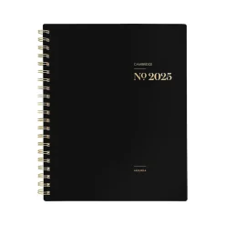 2025 Cambridge WorkStyle Classic 8.5" x 11" Weekly & Monthly Planner, Poly Cover, Black/Gold (1606-905-05-25)
