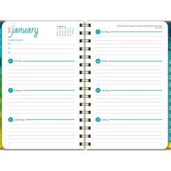 2025 Global Printed Products 5.5" x 8" Calendar Year Weekly & Monthly Planner, Paperboard Cover, Multicolor (SPLS25-58-41)