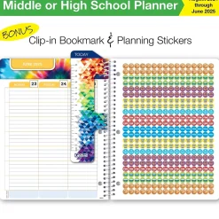 2024-2025 Global Printed Products 8.5" x 11" Academic Year Planner, Paper Cover, Multicolor (AY24SM851105-CP)