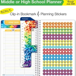 2024-2025 Global Printed Products 5.5" x 8.5" Academic Year Planner, Paper Cover, Multicolor (AY24SM558503-CP)