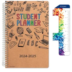 2024-2025 Global Printed Products 5.5" x 8.5" Academic Year Planner, Paper Cover, Multicolor (AY24SB558505-CP)