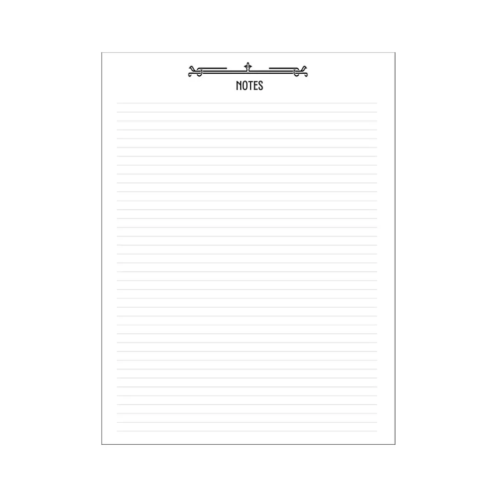 2025 House of Doolittle Deco Days 8.5" x 11" Monthly Calendar Planner, Faux Leather Cover, Black/Gold (29102-25)